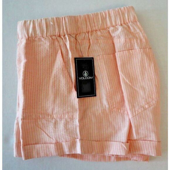 Volcom B0932207 Women's Sz Small (4/6) Melon Pink Sunday Strut Shorts - Picture 4 of 8
